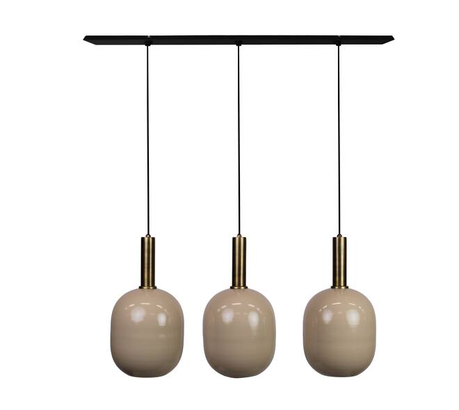 Ceiling light round metal 80x22x130cm