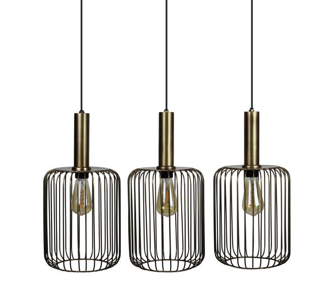 Ceiling light round metal 80x22x130cm