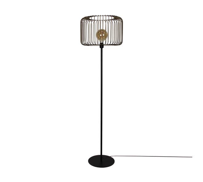Floor lamp round metal 45x45x159cm - Bronze