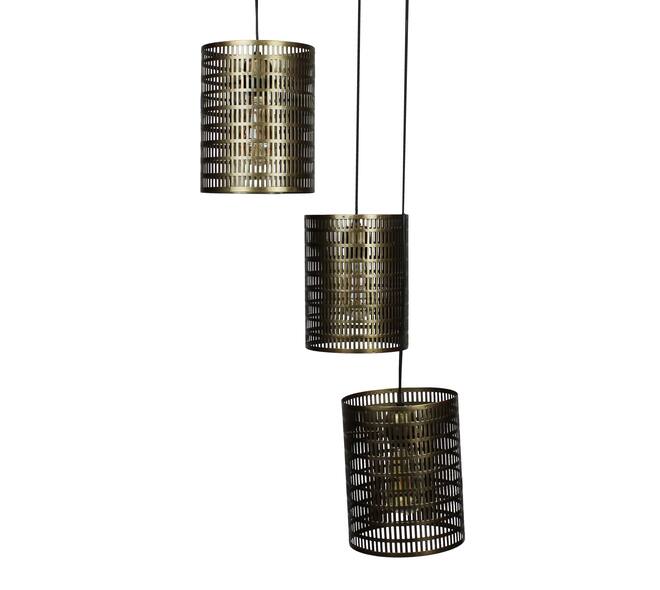 Ceiling light round metal 40x40x130cm
