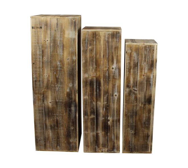 Pillar pine wood 38x38x118cm  - Brown