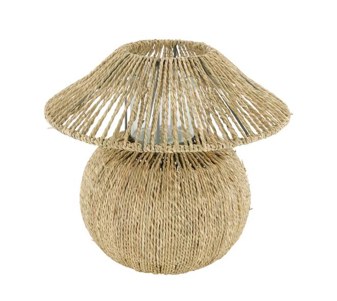 Mushroom grass with glass 28x28x26.5cm
