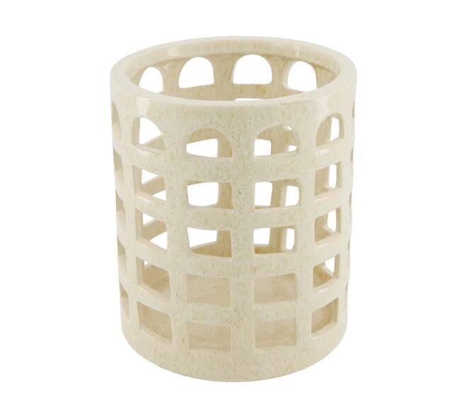 Lantern round ceramic 17x17x20cm