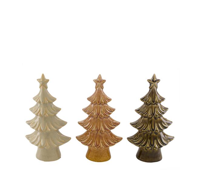 Statue tree ceramic 17x8.5x31cm - Multi