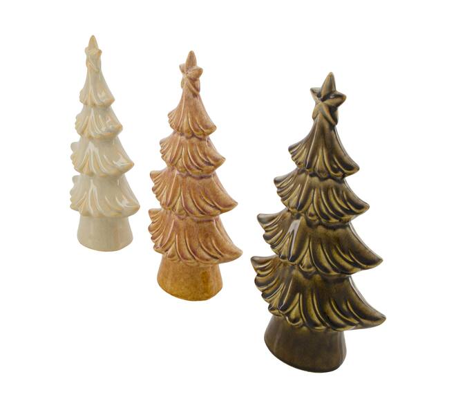 Statue tree ceramic 17x8.5x31cm - Multi