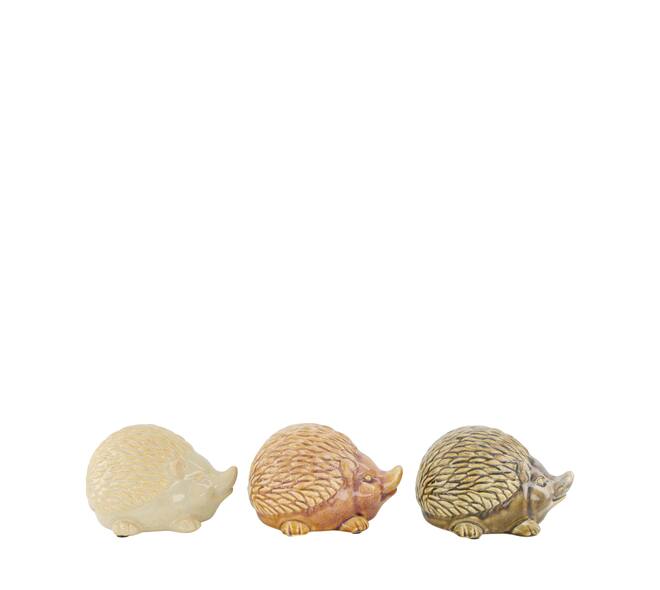 Statue hedgehog ceramic 17x12x11.5cm- Multi