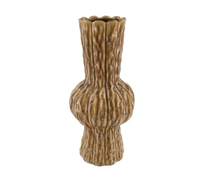 Vase ceramic 18x18x40.5cm - Brown