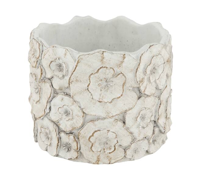 Planter round cement 16.5x16.5x13cm