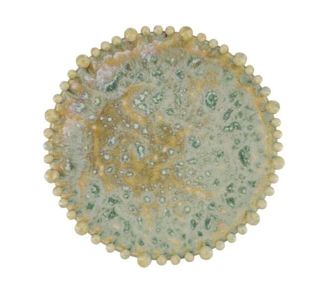 Plate round ceramic 37x37x8cm - Multi