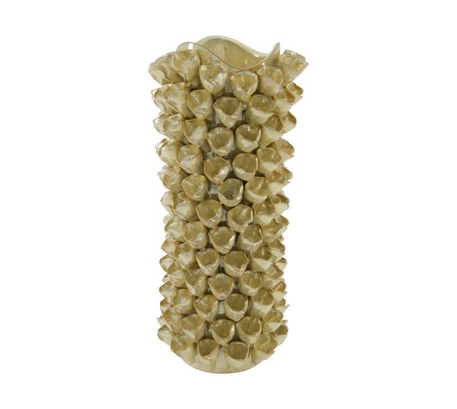 Vase ceramic 14x14x32cm - White