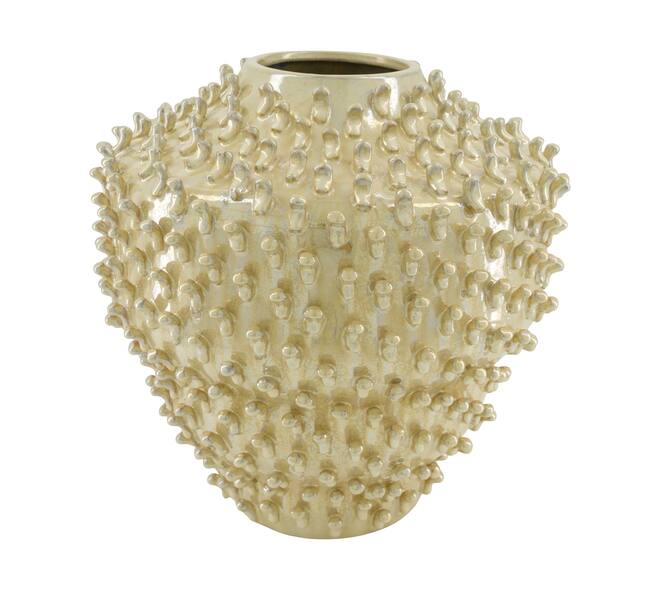 Vase round ceramic 30x30x30cm - White