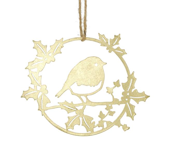 Hanger bird metal 18x0.1x14cm