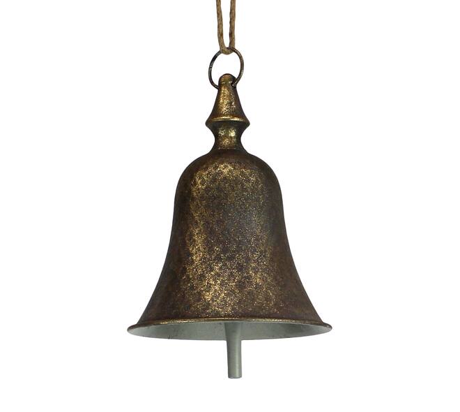 Hanger bell metal 18x18x23cm - Gold