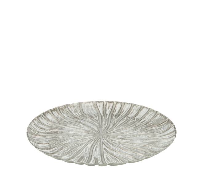 Tray round metal 27x27x2cm