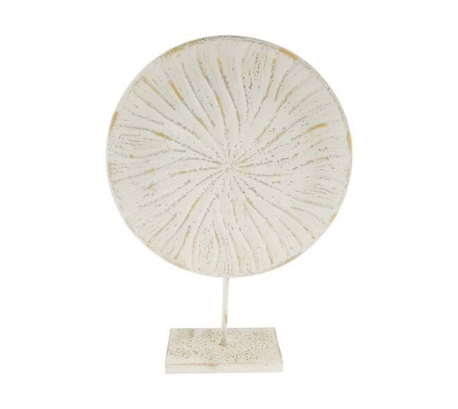 Statue round metal 38x11x54cm