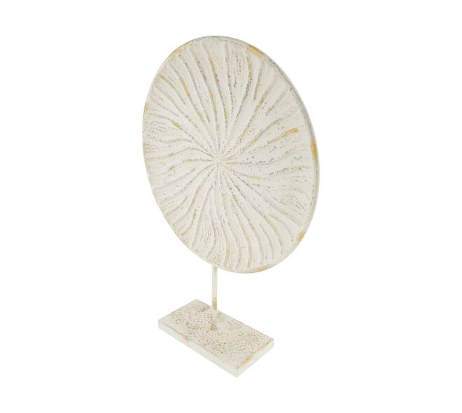 Statue round metal 38x11x54cm