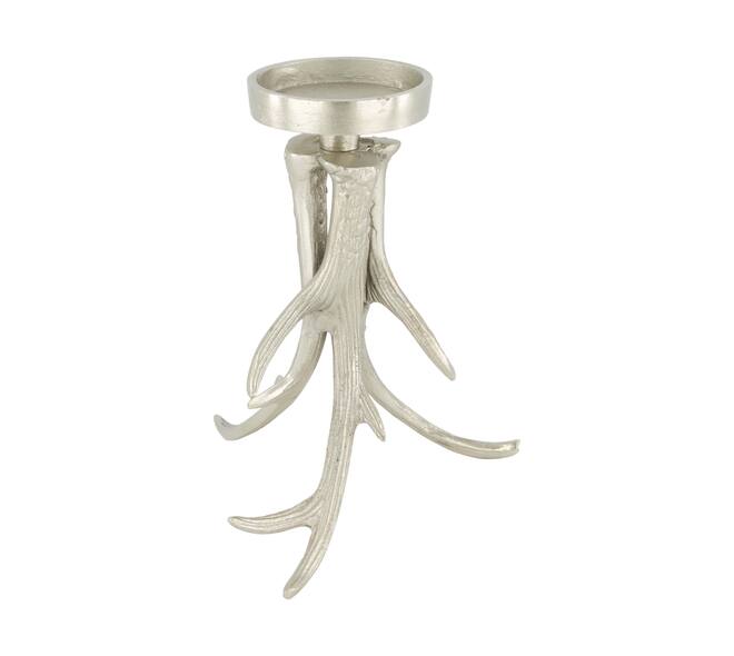 Pillar candle holder aluminium 20x18x23.5cm