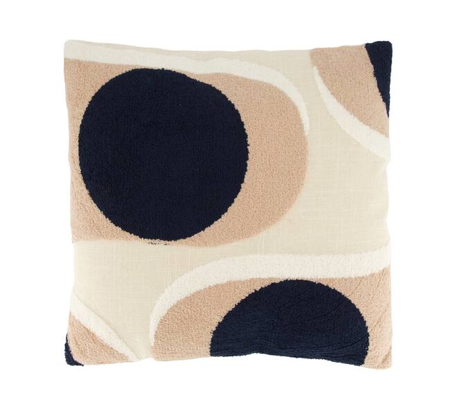 Cushion square tufted pattern cotton 45x45x8cm