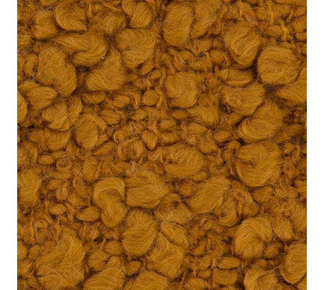 Cushion square boucle polyester 45x45x8cm - Orange