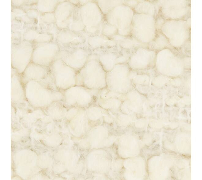 Cushion square boucle polyester 45x45x8cm - White