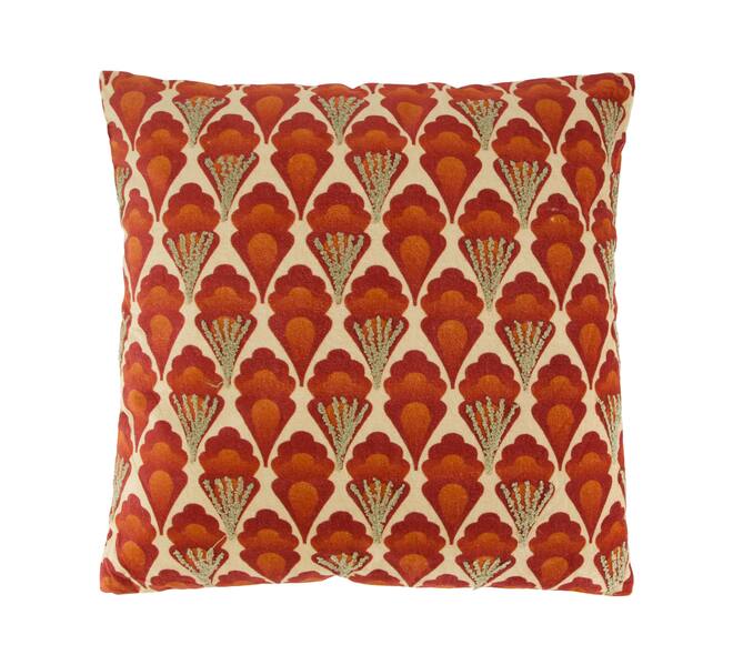 Cushion square cotton with print 45x45x8cm