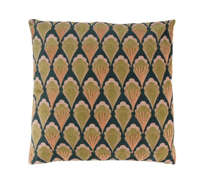 Cushion square cotton with print 45x45x8cm