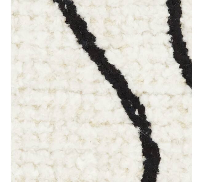 Cushion square embroidery chenille cotton 45x45x8cm