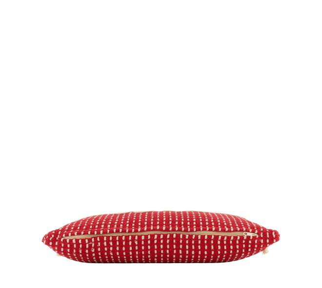 Cushion rectangular love cotton 50x30x8cm - Red