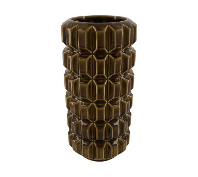 Vase ceramic 20x20x41cm - Brown