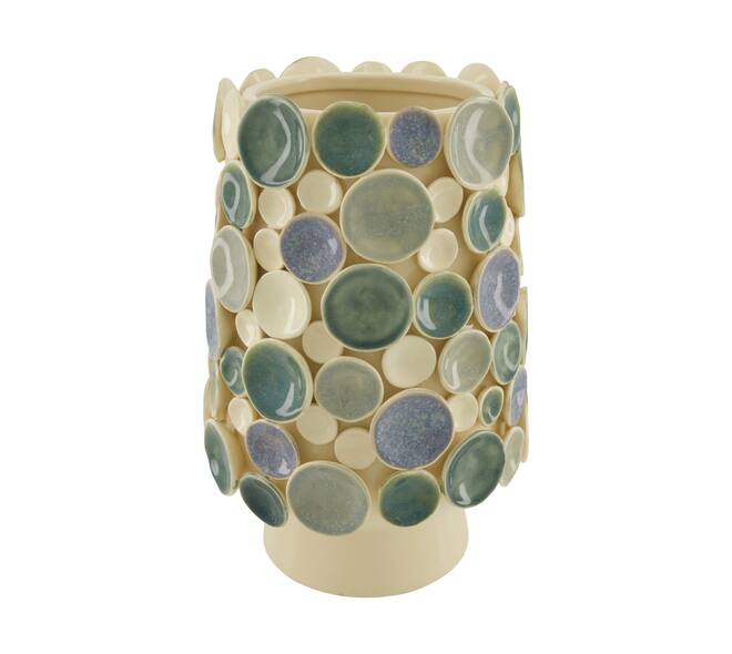 Vase ceramic 23x23x35.5cm - White