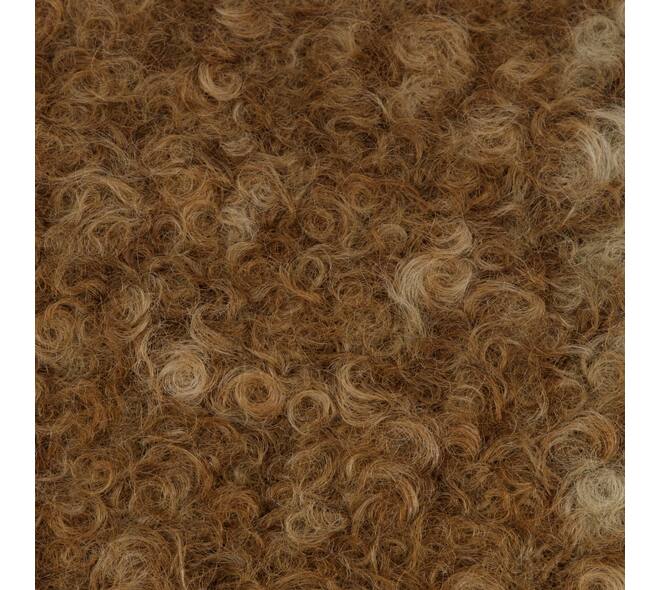 Cushion rectangular teddy polyester 50x30x8cm - Brown