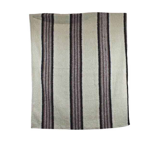 Plaid rectangular teddy polyester 125x150x0.5cm - Cream