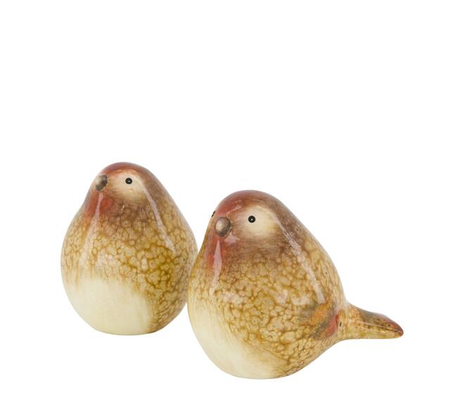 Figurine bird ceramic 9x13.5x11.5cm  - Brown