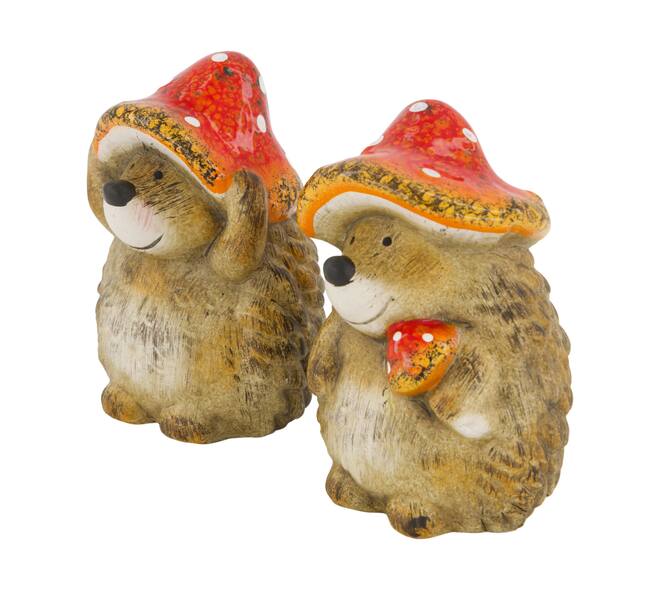 Figurine hedgehog ceramic 9.5x9.5x13cm A/2