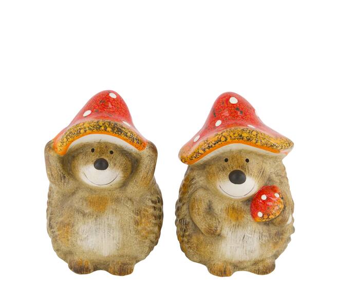 Figurine hedgehog ceramic 13x12.5x18cm A/2