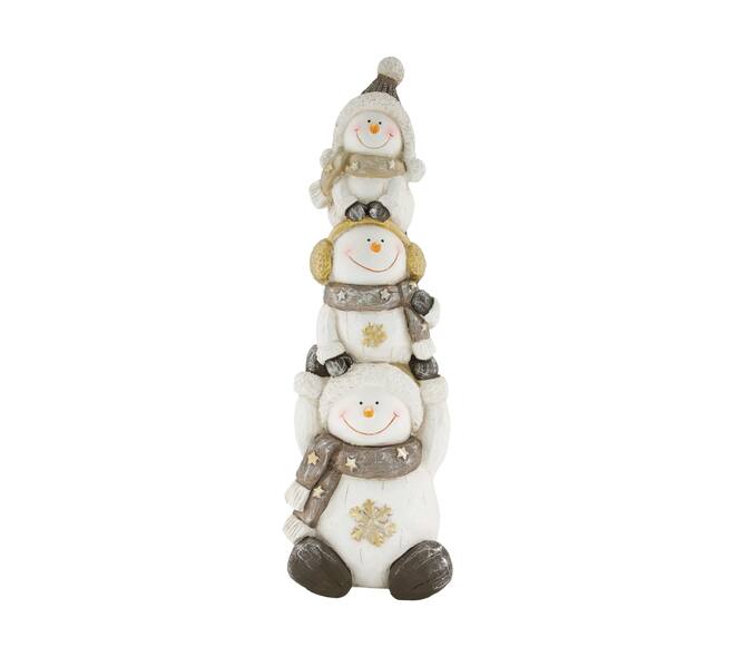 Figurine snowman magnesium 21x19.5x65cm - Multi