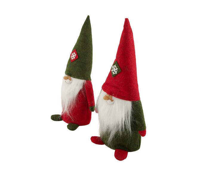Figurine santa fabric 18x11x35cm C/2