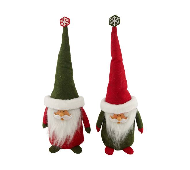 Figurine santa fabric 18x13x50cm C/2