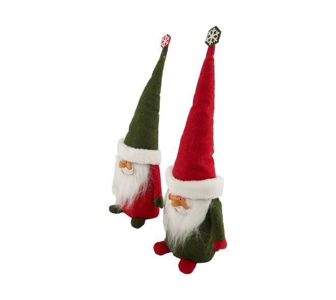 Figurine santa fabric 18x13x50cm C/2