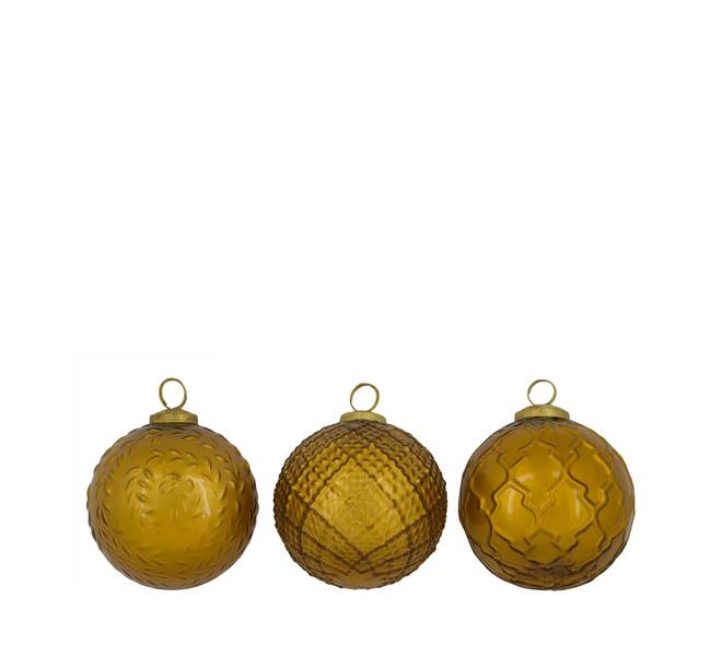 Bauble glass 10x10x10cm A/3
