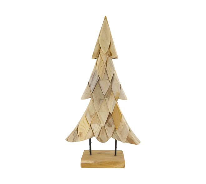 Statue tree teak wood 32x12x58cm
