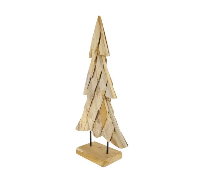 Statue tree teak wood 32x12x58cm