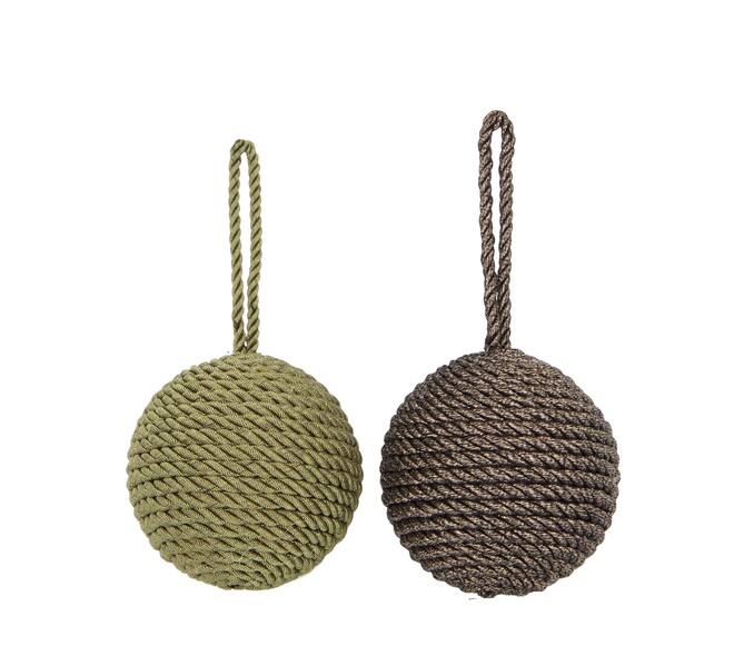 Bauble fabric 8x8x8cm C/2