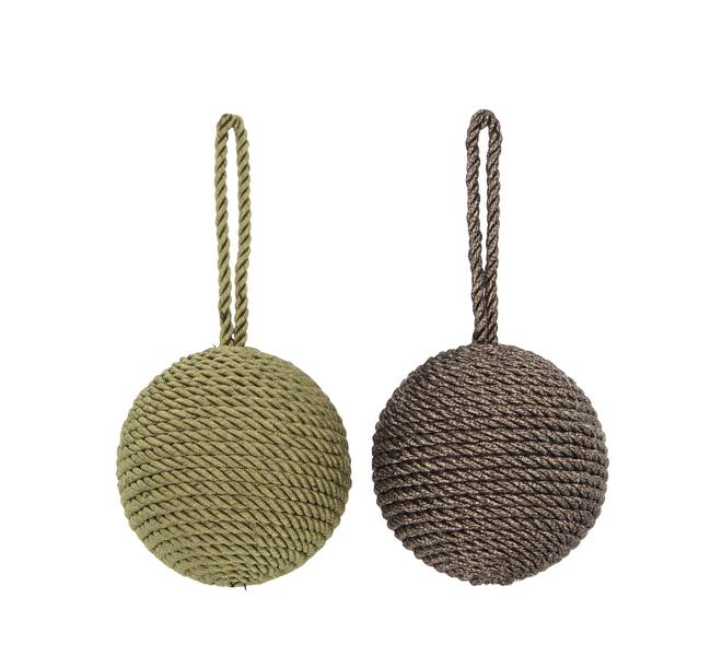 Bauble fabric 10x10x10cm C/2