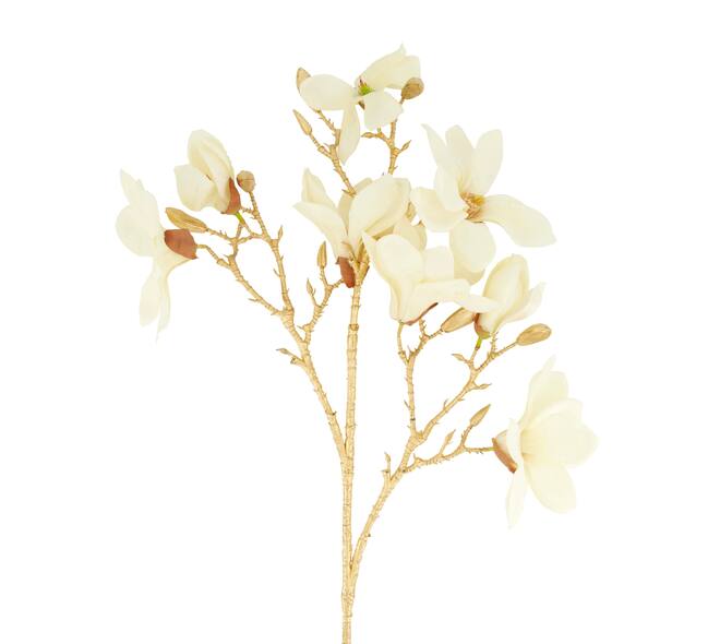 Flower magnolia artificial 41x12x86cm - White