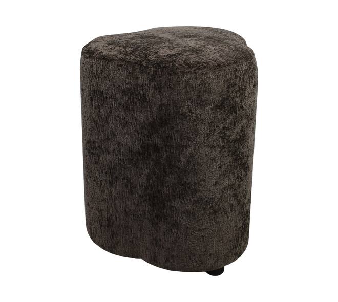 Pouf round fabric 38x38x48cm - Brown