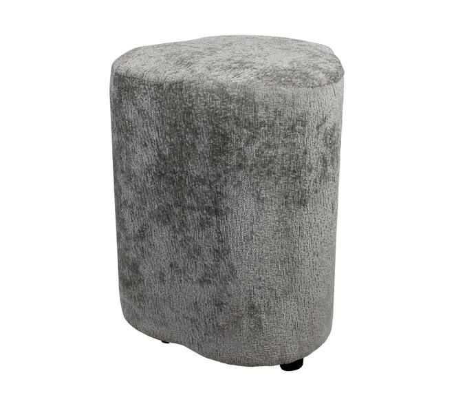 Pouf organic poplar wood fabric 38x38x48cm