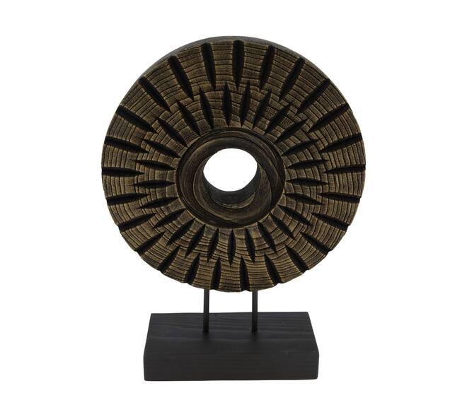 Statue round paulownia wood 28x9x38cm