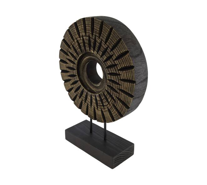 Statue round paulownia wood 28x9x38cm