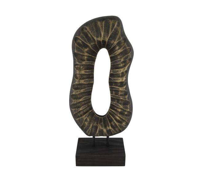 Statue organic paulownia wood 16x9x38cm